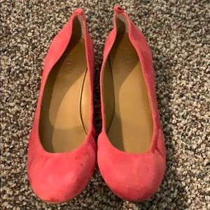 J Crew Factory Suede Ballet Flats
